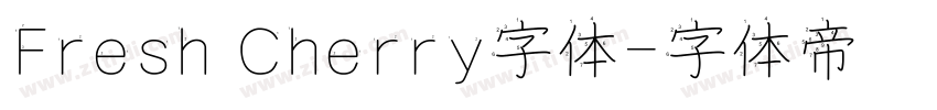Fresh Cherry字体字体转换